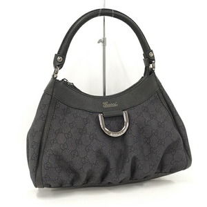 Gucci Abbey Handbag Leather Black